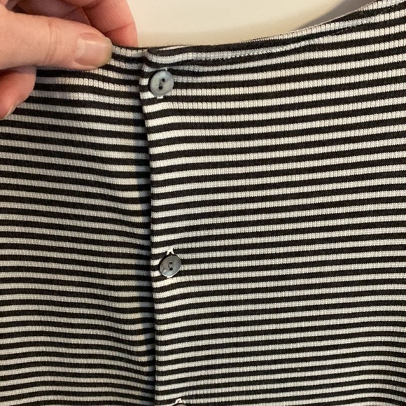 Theory Lowell Square Striped Tee MSRP $140 Great Reviews SZ S M L XL - Picture 9 of 11